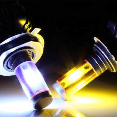 China Uinversal Led Headlights 60W v18 3 DIY Yellow White Color Car Bule for sale