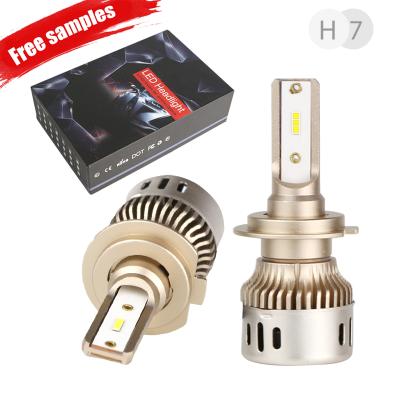 China Canbus H4 H7 Car LED Headlight Bulbs Beam 6500k Fog Light Conversion Kit CSP 96W 6500Lm White Bright Auto Headlight Universal Low Beam for sale