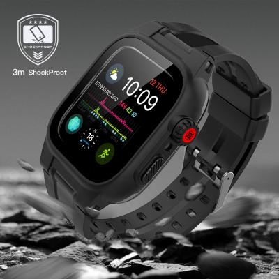 China Sandproof New Style Shellbox Brand IP68 Iwatch Standard Dustproof Waterproof Case For Iwatch 44 for sale