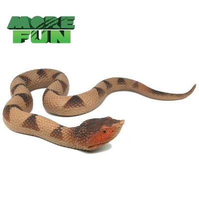 China Morefun PVC Simulation Sea Life Model Stuffed Animal Toys Durable Soft Snake Toys Figures Toys Snake Toys Gag Toys Scary Toy for sale