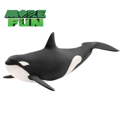 China Morefun PVC Simulation Sea Life Model Stuffed Animal Toys Marine Figures Ocean Shark Toys Soft Durable Action Figures Killer Whale Toys for sale