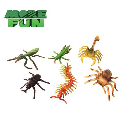 China Morefun Durable Solid Scorpion Hercules Beetle Centipede Spider Grasshopper Mantis PVC Simulation Insect Model Plastic Animal Toys for sale