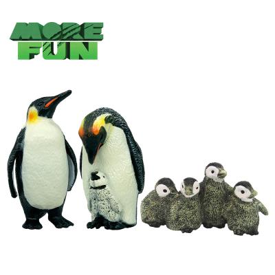 China Durable Solid Plastic Animal Toys Marine Penguin Figures Ocean Animal PVC Simulation Marine Life Model Figurines From Morefun for sale