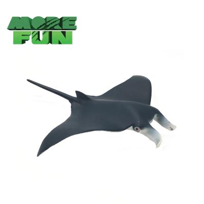 China Durable Solid Plastic Animal Toys Marine Manta Rays Figures Ocean Animal PVC Simulation Marine Life Model Figurines From Morefun for sale