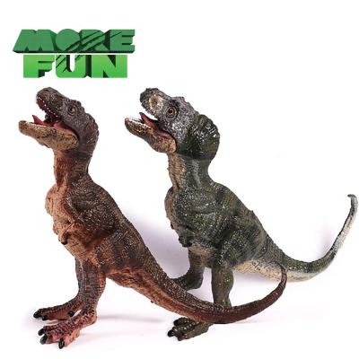 China Game OEM ODM PVC Plastic Dinosaur Toys Eco-friendly Lifelike T-Rex Cub Dinosaur Figure Baby Tyrannosaurus Rex Toys for sale