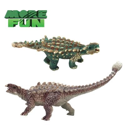 China Game OEM ODM PVC Plastic Dinosaur Toys Saichania Dinosaur Figure Ankylosaurus Realistic Eco-Friendly Toys for sale