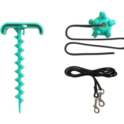 China Amazon's durable hot-selling outdoor dog peg and peg dog leashes and dog toys for sale