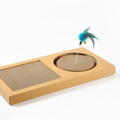 China Durable Pet Furniture 25.5*23cm Scratch And Wear Resistance Cat Scratch Board Pad Toy for sale