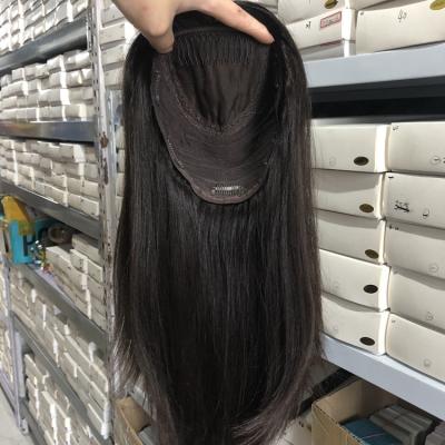 China No Supplier Wholesale 100% European Virgin Hair Shedding Silk Low Topper All Long Color Hair Toupee For Women Hair Toupee for sale