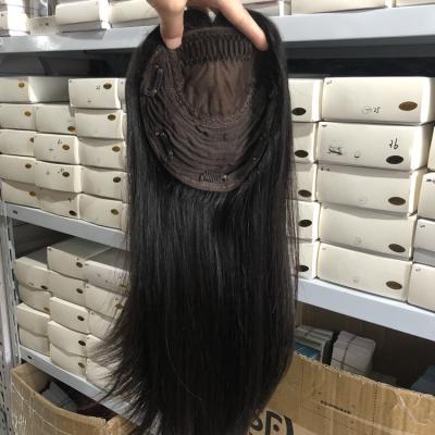 China Wholesale 100% European Virgin Hair Silk Topper Basic Wefted Topper Jewish Wig No Rejection Topper for sale