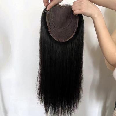 China No Rejection Jewish Wig Topper Wefted Topper Wigs Base 100% European Virgin Hair High Quality Silk Topper for sale