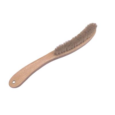 China Viable Hot Sales Wood Handle Hog Bristle Hat Sweep Solid Wood Safe and Durable Hat Brush Fiber Remover Home Cleaning Brush for sale