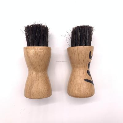 China Wholesale Custom High Quality Environmental Wooden Horsehair Cleaning Brush Small Mini Portable Dust Clean Brush for sale