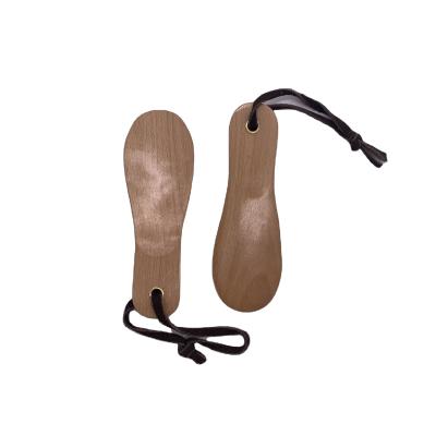 China Factory Wholesale High Quality Shoe Horn Kids Small Mini Shoe Horn Shoe Horn With Short Solid Wood Handle for sale