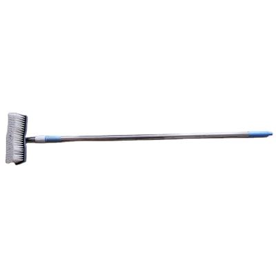 China PP ABS Plastic Aluminum 2021 Adjustable Rod Car Brush Connects To Soft Hose Bristle Car Wash Brush for sale