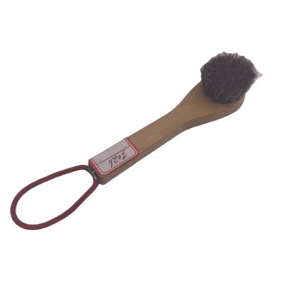 China Clean/Wax/Oil/Horse Hair Shoe Polish Brush Shine Soft Practical Professional Wood Polish Shoe Cleaning Brush Buffing Brush for sale