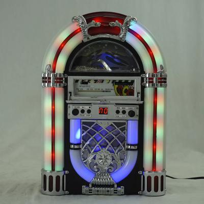 China Classic Home Music Player Small Wall Mounted Coin Operated Jukebox Retro Cd Player Usb,Sd,Mp3,Bt Functions for sale