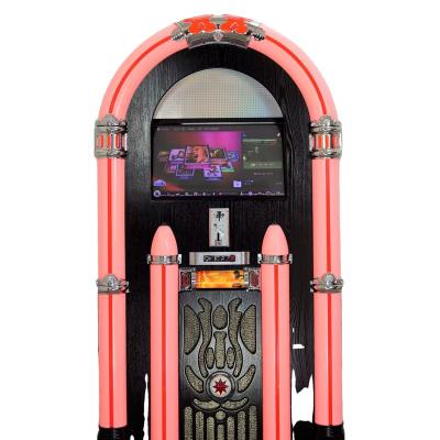 China Classic Home Music Player Mini Arcade Singing Simulator Game Machine Coin Operated Electronic Jukebox Karaoke Machine Mini Ktv System Sale for sale