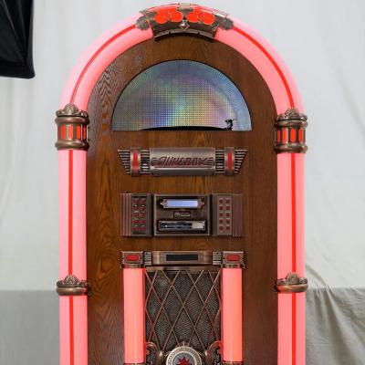 China Classic Home Music Player Portable Coin Operated Electronic Retro Jukebox With Bluetooth And Cd And Usb Sd Slot for sale