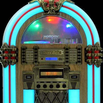 China Classic Home Music Player Full-size Classic Jukebox With Vinyl Player,Cd,Radio,Bt,Usb,Aux Function for sale