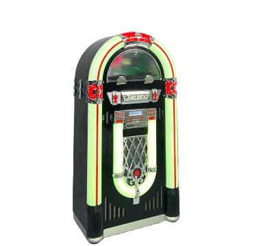 China Home/Party/Bar/Karaoke/Outdoor Digital Jukebox machine LED Jukebox wurlitzer jukebox machine with LED Light Radio Vinyl player BT USB SD Playback for sale