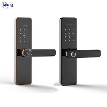 China TTlock Tuya Security Home Office Home Apartments Hotel Smart Door Lock Key Smart Password Card Fingerprint Door Lock for sale