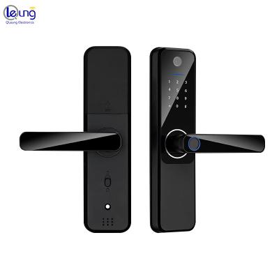 China Home Office Apartments Prices Tuya Wifi APP Camera Door Lock Digital Fingerprint Password Card Key Whole Smart Door Lock for sale