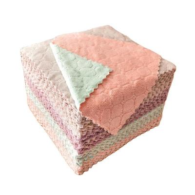 China Durable Wholesale Strong Water Absorption Dish Cleaning Cloth Towels For Kitchen for sale