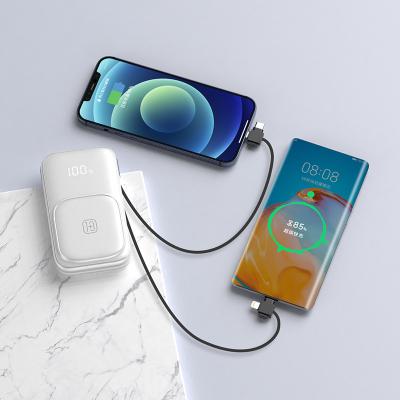 China Fashion 10000mah 22.5w Power Banks Fast Charging Magnetic Radio Charging Led Display Portable Charger W1 Mobile Power Bank for sale