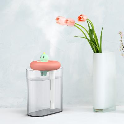 China Mini 2021 Swimming Rings 3 In One Air Diffuser 300ml Humidifier Aromatherapy Desktop Travel Humidifier Night Light for sale