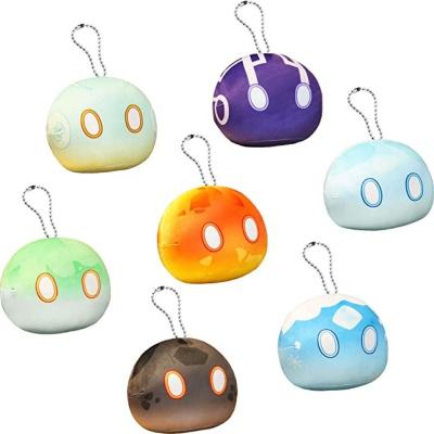 China wholesale custom kawaii genshin impact plush toy slime keychain for sale