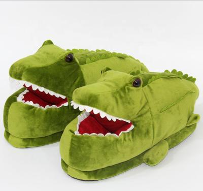 Κίνα New alligator plush slippers indoor home floor slippers outdoor single winter warm slippers προς πώληση