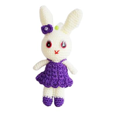 중국 New arrival Knitting wool crochet rabbit soft toys 100% knit doll 판매용