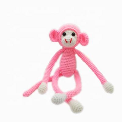 중국 New fashion long arm monkey baby crochet toys made by hand knit doll 판매용