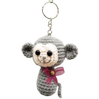 China New fashion DIY Baby crochet soft keychain toys knit doll for sale