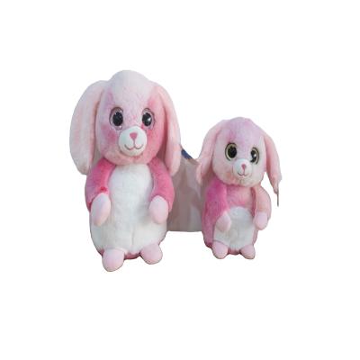 China Custom Cute Plush Standing Pink Bunny Toy Stuffed Wholesale Baby Doll Gifts for sale