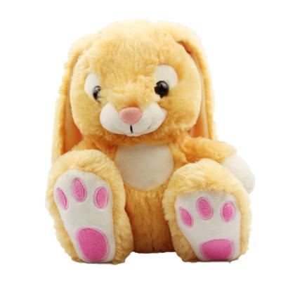 China Easter Stuffed Toys Gifts Plush Bunny with Big Pink Feet Easter Toy for sale