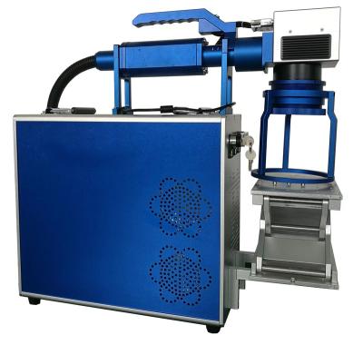 China Air-cooled Hand Portable QK-F20HP  fiber  laser marking machine for Large workpiece and Heavy workpiece marking for sale