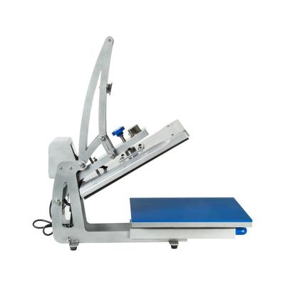 China Hotels QK-1705 hot sales Automatically open the magnetic pull-out semi -automatic cloth T -shirt hot heat press machine for sale