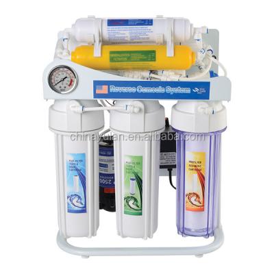 China R.O.system 6stage household prefiltration water filter with pressure gaugue for sale