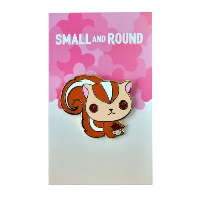 China China Cat Squirrel Cat Lapel Pins Badge Hard Enamel Pin Soft Enamel Pin for sale