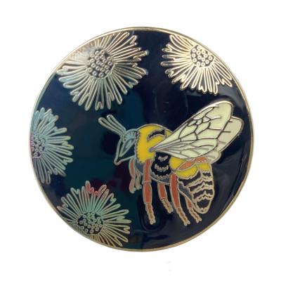 China China Wholesale Custom Metal Bee Pin Enamel Cute Bee Enamel Pins for sale