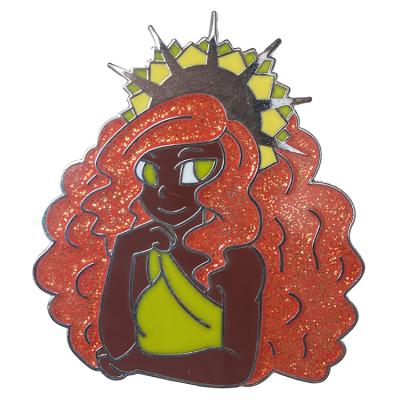 China Custom Women China Girl Power Enamel Pin Christian Enamel Pins for sale