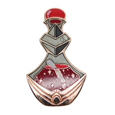 China China free sample kawaii anime custom smudge glass pin for sale