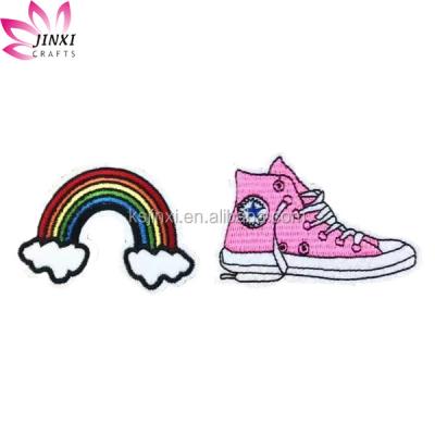 China 3D Custom Cheap Pre Made Embroidery Iron On Patches for sale