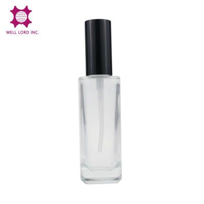 China Cosmetic Square Shape Glass Thick Bottom Perfume Bottle For Customized Perfume Packaging for sale