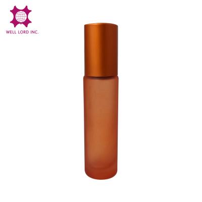 China Travel Cosmetic Size Empty Cylinder 10ml Roll On Glass Bottle For Woman Fragrance Perfume Packaging for sale