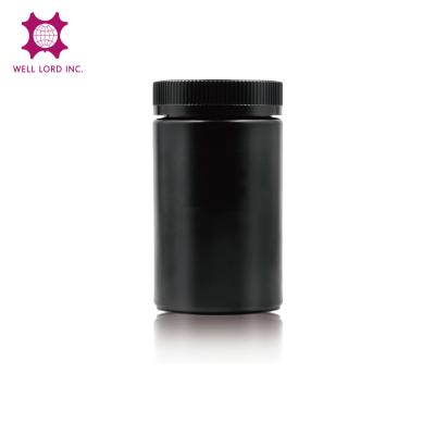 China Purpose 390mL Customization Personal Care Empty Multi Glass Jar Straight Cylinder Black Matte Candle Jars for sale