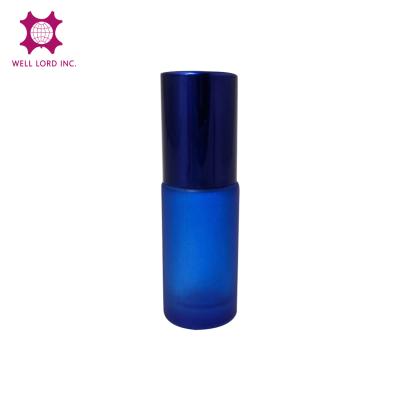 China DIY Cosmetic Perfume Sample Tester Empty 5ml Roll On Glass Bottle Cylinder Shape Perfume Packaging for sale