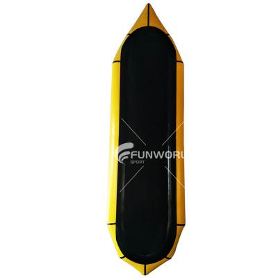 China Professional TPU FUNWORLD Audac Frontier Packraft Manufacture Cheap TPU Packraft Kayak Inflatable Raft Pack Raft Boat for sale